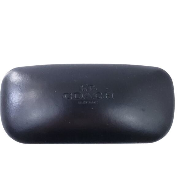 Coach Clambshell Sunglasses Case Black Hard Shell - Picture 1 of 3